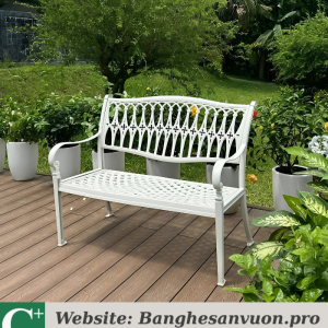 Ghế công viên nhôm đúc SVAN-GMTGCV-05T