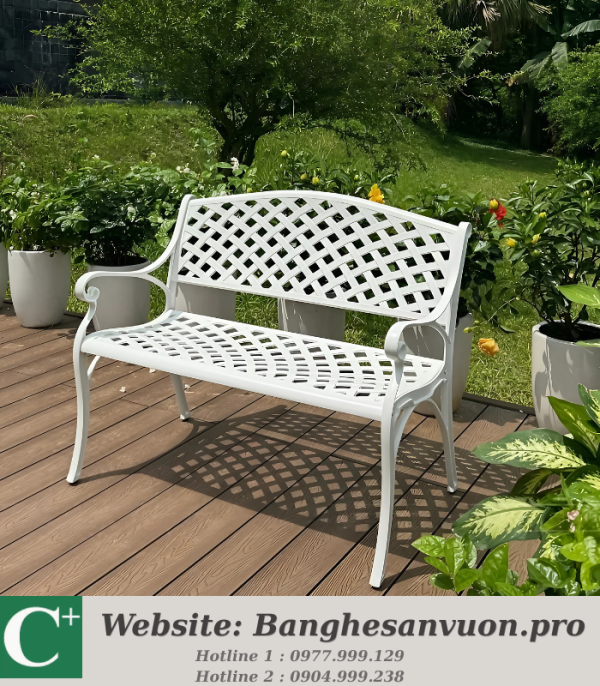 Ghế công viên nhôm đúc SVAN-GMTGCV-09T