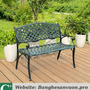 Ghế công viên nhôm đúc SVAN-GMTGCV-09X